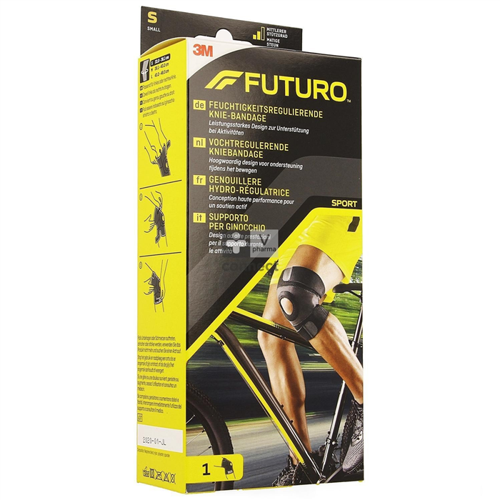 [45694DABI] Futuro Genouillère noire hydro-régulatrice, taille S