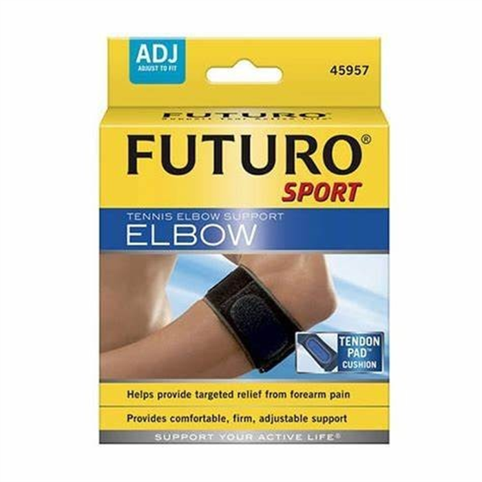 [45975DABI] Futuro Bandage de coude sport pour tennis elbow, ajustable, noir