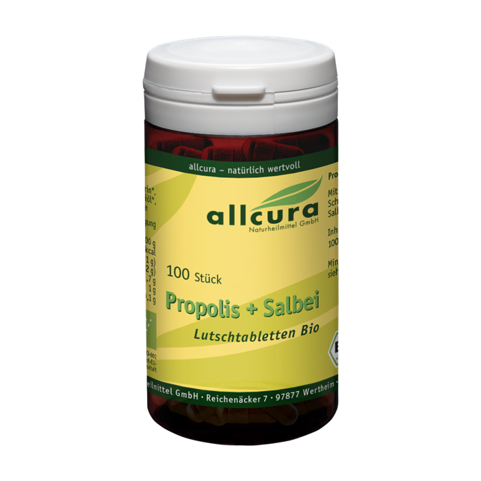 [40415] Pastilles bio au propolis et sauge, 100 pastilles