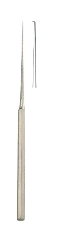 [27-510-15] crochet de Shambaugh, 90°, 1,0 mm, 16 cm