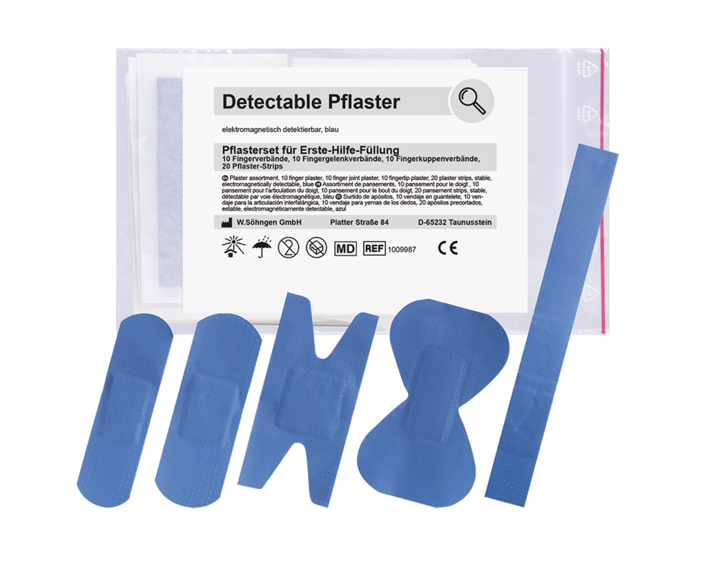 [1009987] Set de pansements détectables pour remplissage premiers secours