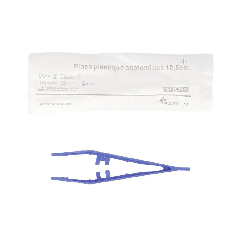 PINCE ANATOMIQUE STERILE PLASTIQUE