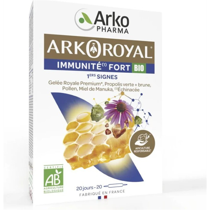 [3932753] Arkoroyal Immunité fort BIO,  20 ampoules