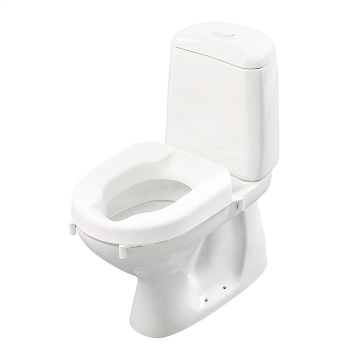 Rehausseur de toilette Hi-Loo avec pinces, sans couvercle, 10 cm