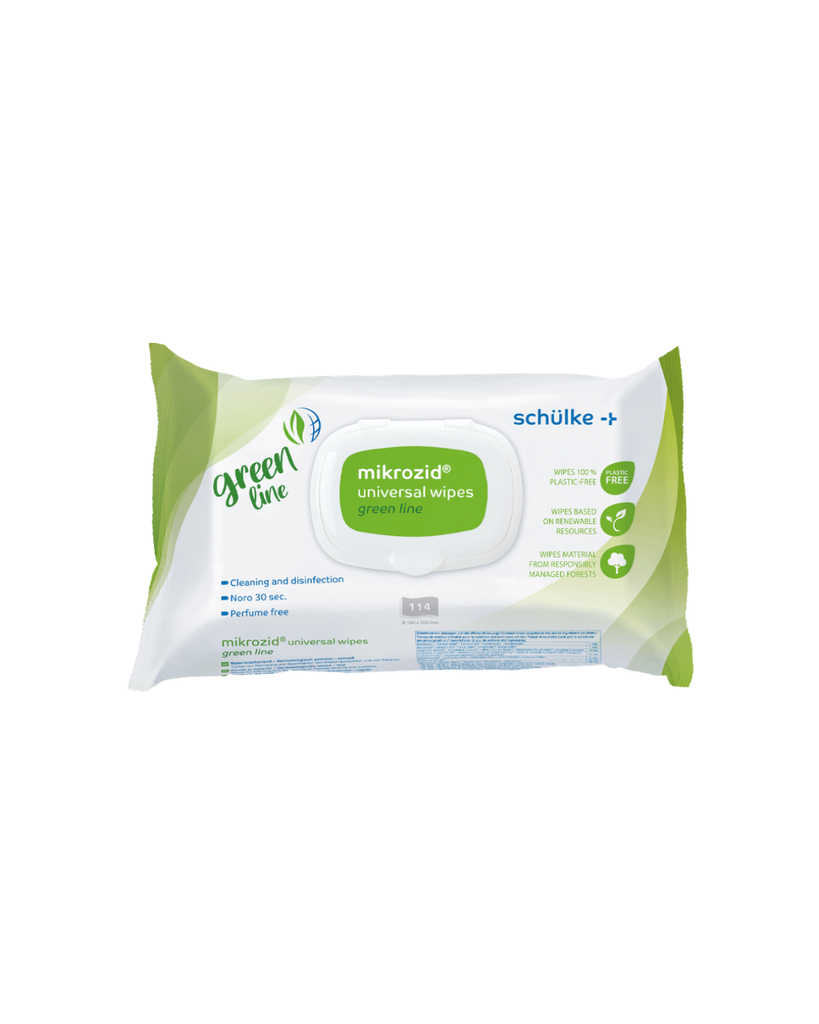 MIKROZID UNIVERSAL WIPES GREEN LINE, 114 LINGETTES