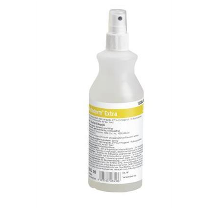 Autoderm Extra 350 ml, antiseptique cutané Sans colorant ni iode, référencé Vah