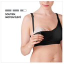 Soutien-gorge d’allaitement et d’expression  de lait 3en1, noir, taille XL