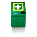 Distributeur pansement autoadhésif bleu