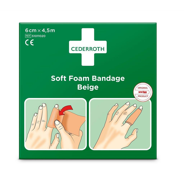 Pansement autoadhésif beige 6 cm x 4,5 m