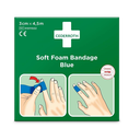 Pansement autoadhésif bleu, 3 cm x 4,50 m