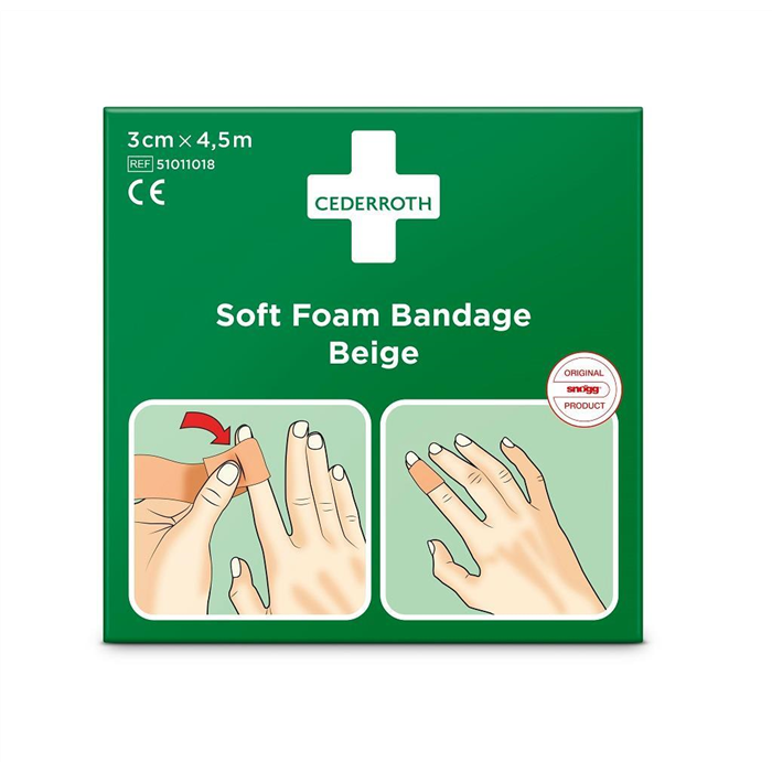 [51011018 FIRS] Pansement autoadhésif beige, 3 cm x 4,5 m