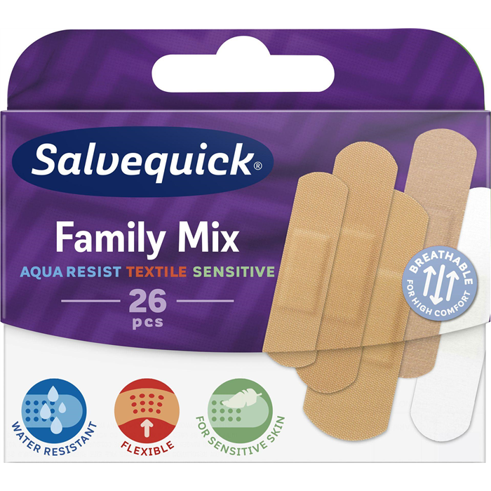 Pansements Family Mix, 26 pièces