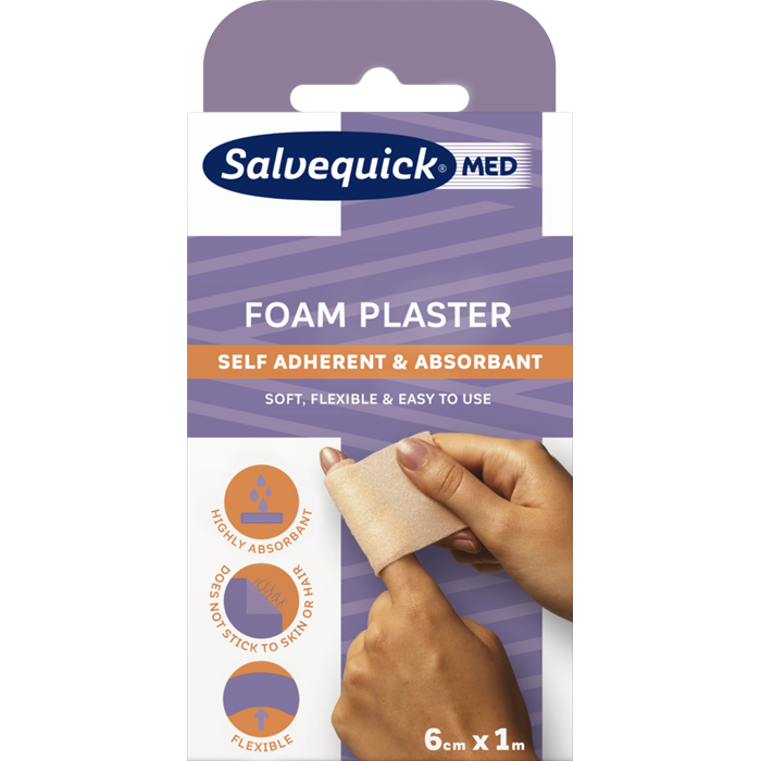 Pansement mousse Med Foam, 6 cm x 1 m