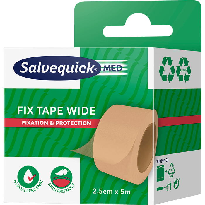 Med Fix Tape Wide 2,5 cm x 5 m, beige, recharge