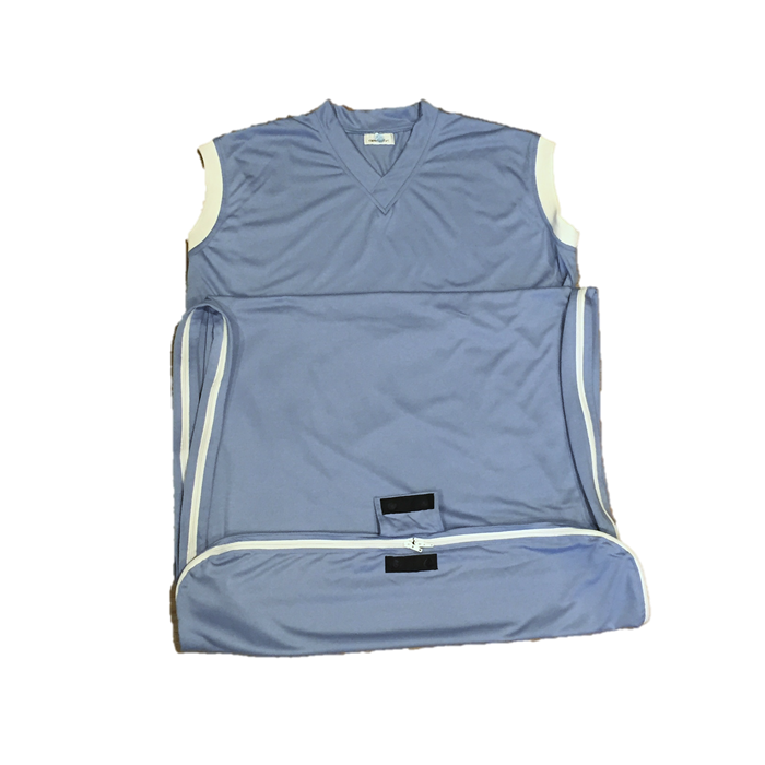 [S305AA301] Sac de couchage sans manches bleu acier 301