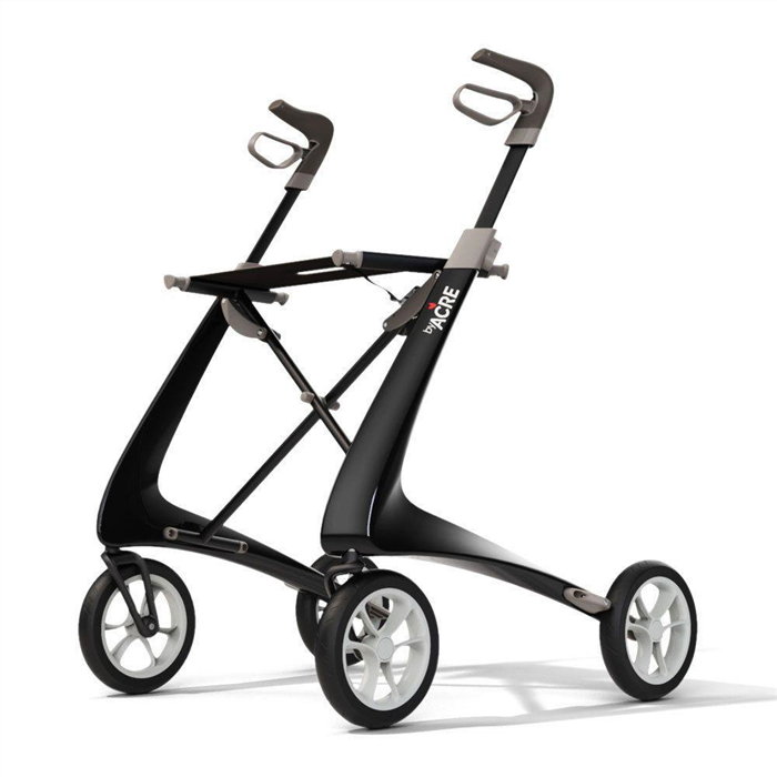 Déambulateur Carbon Ultralight confort, noir