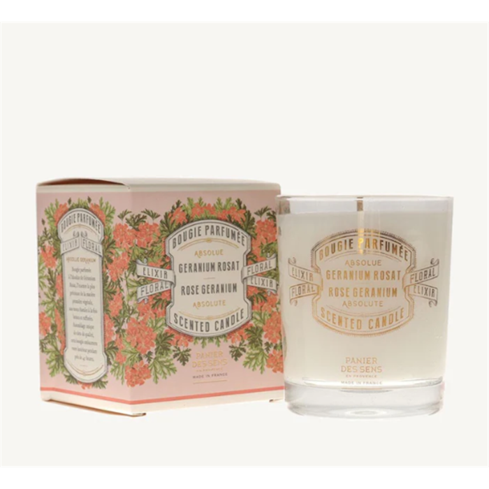 [ABS30037] Bougie Parfumée - Parfum Géranium Rosat, 180g LES ABSOLUES