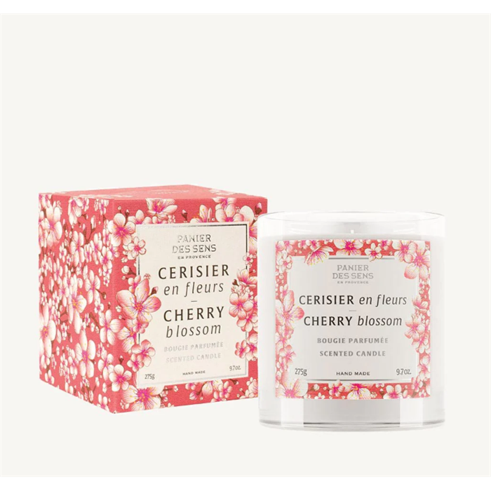 Bougie parfumée cire végétale - Parfum Cerisier en Fleurs, 275 g