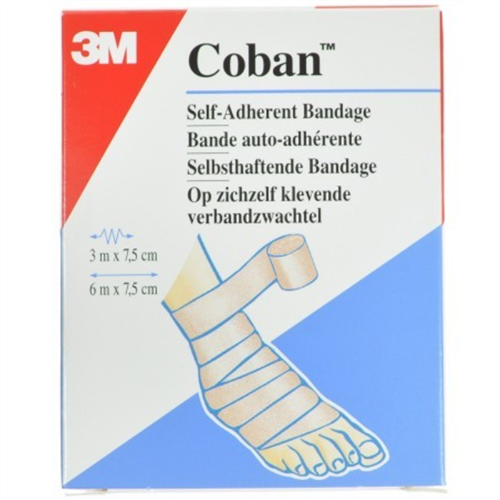 Coban bandage elastique peau_x000D_
rouleau 7,5 cm x 457 cm