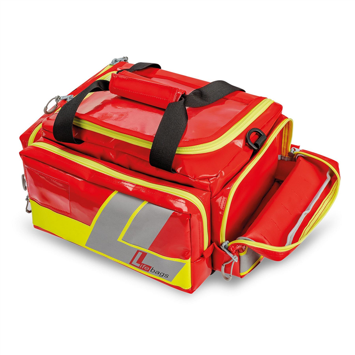 [0405050] Lifebag M rouge, 1 poche avant, 2 poches latérales