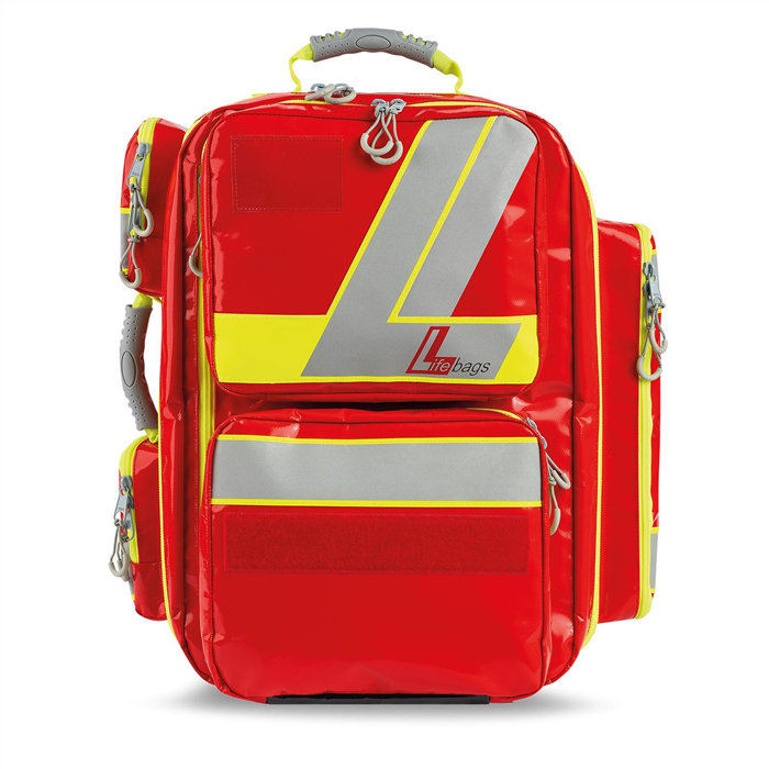[0406610] Lifebag XL rouge, 2 poches avant, 3 poches latérales, incl. 6 poches intérieures