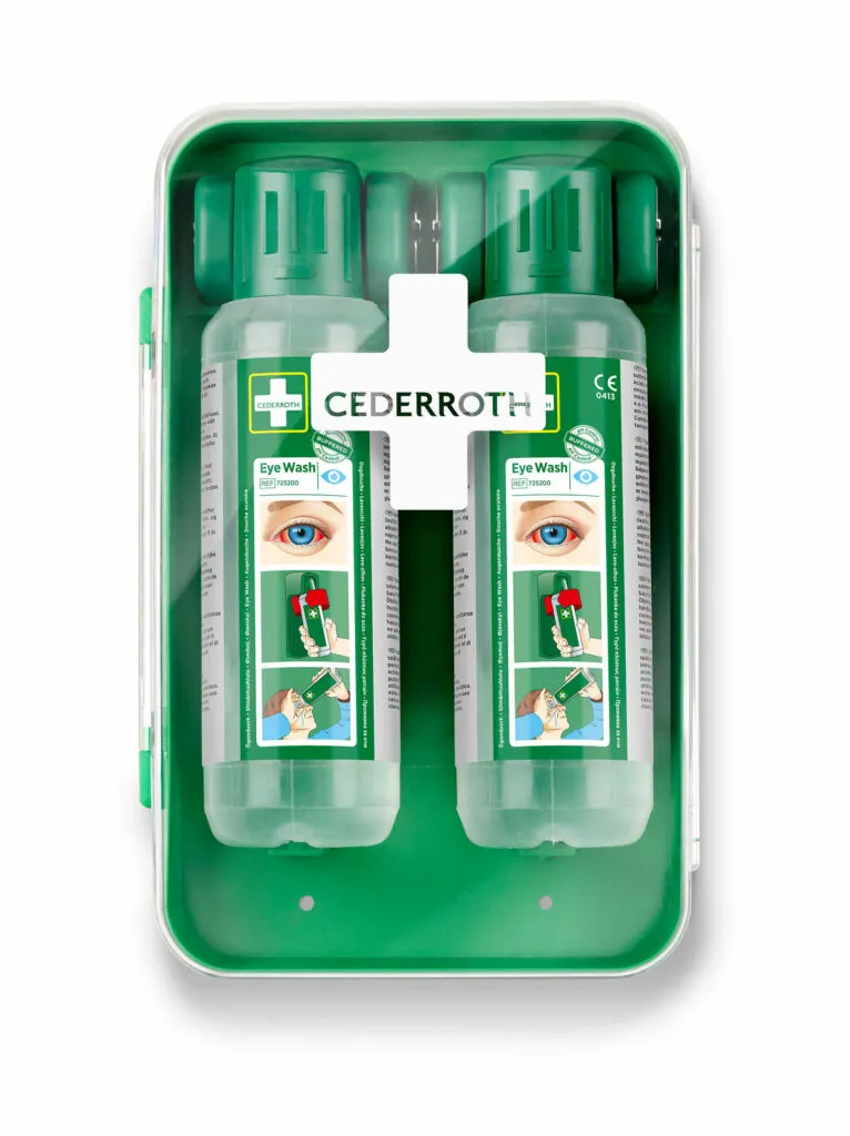 [51011040] Cederroth cabenet douche occulaire  - incl 2 x 500ml.