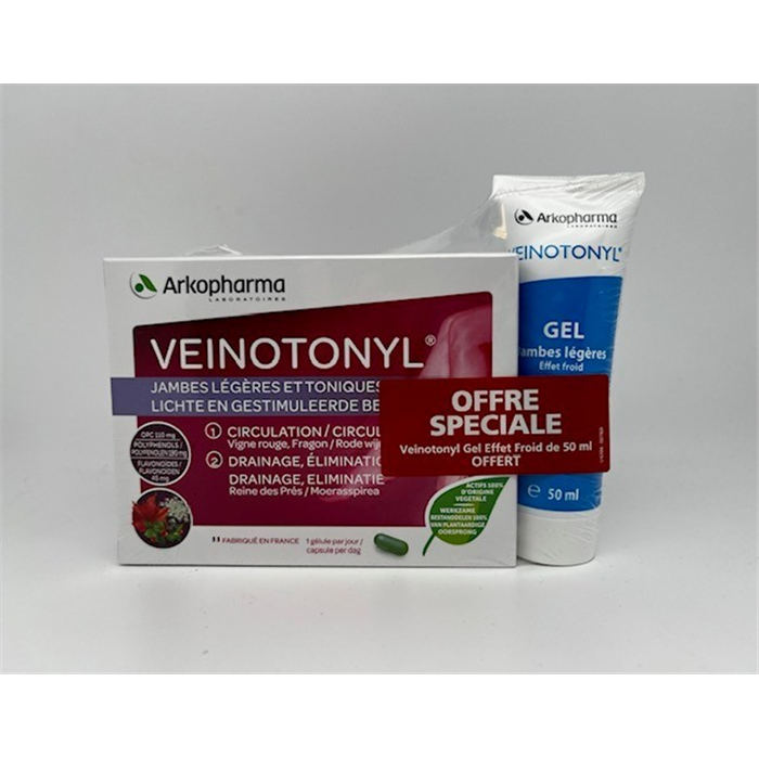 Veinotonyl 30 comprimés + Gel Massage 50 ml gratuit