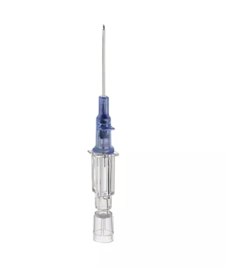 [4242005-01] Introcan Safety 2 W PUR M 22G x 25 mm-EU, bleu, sans latex, PVC ni DEHP