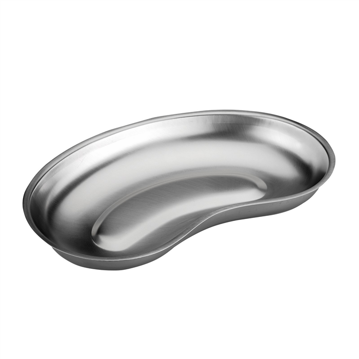 [7100040] Cuvette haricot en acier inoxydable, argent brillant, 250 x 40 mm