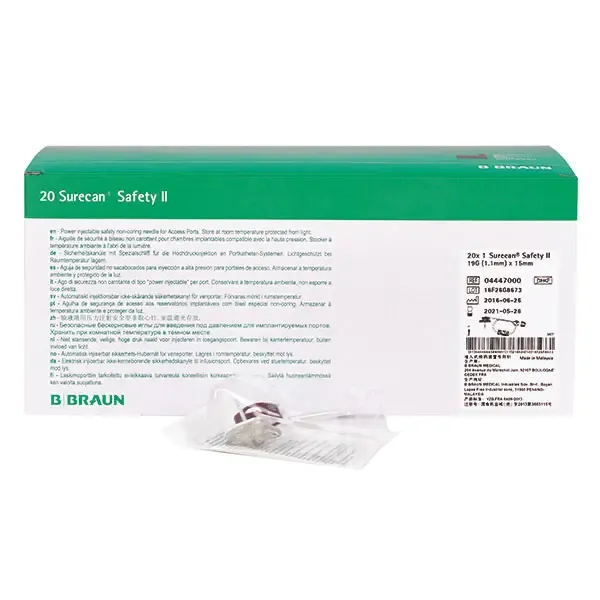 [4447001 BRVS] Aiguille de sécurité Surecan Safety II 19G, 20 mm