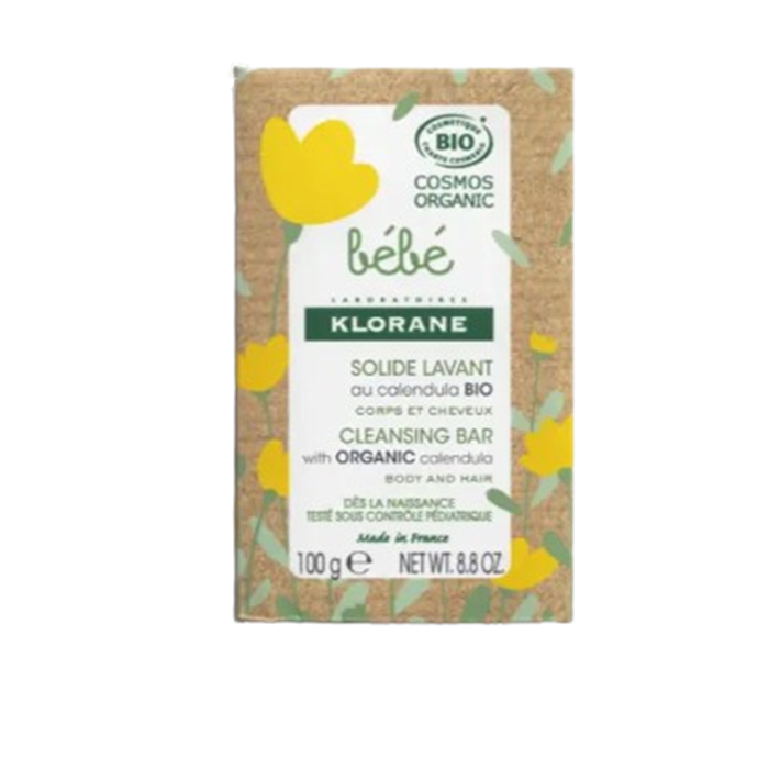 [4579173] Klorane Bébé Solide Lavant Corps/Cheveux BIO 100 G