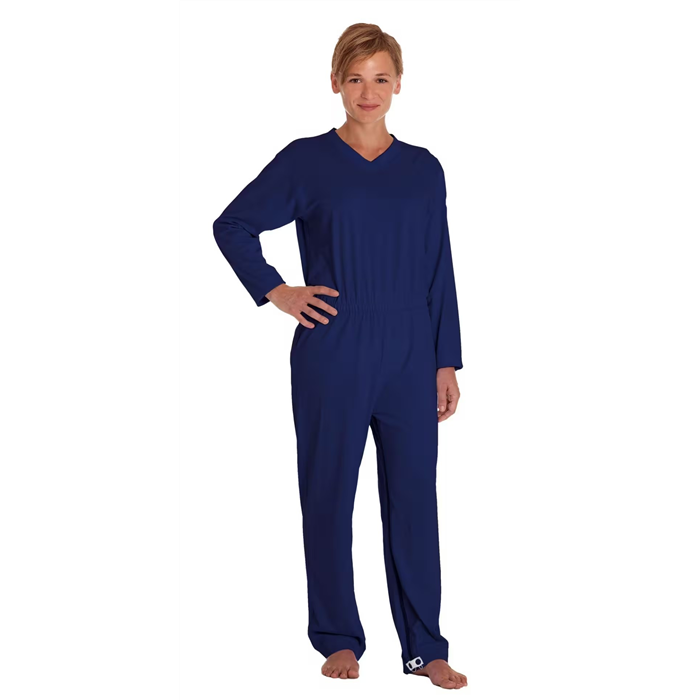 Combinaison longue en coton avec fermetures jambe et dos, taille S