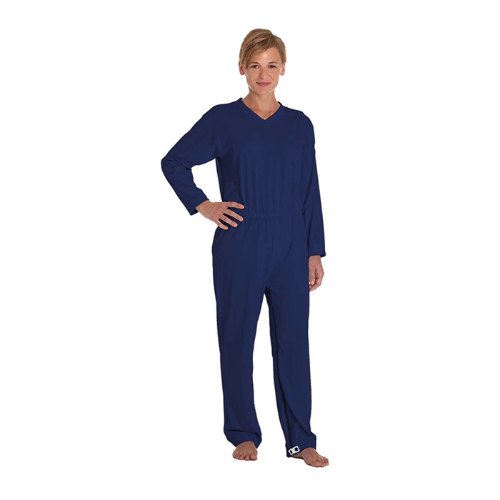Combinaison longue en coton avec fermetures jambe et dos, taille M