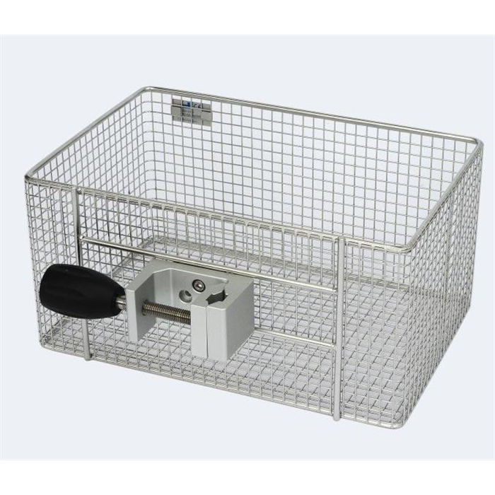 Panier avec pince multifonction, dimensions H × L × P : 150 × 300 × 200 mm, maillage 8 × 8 mm