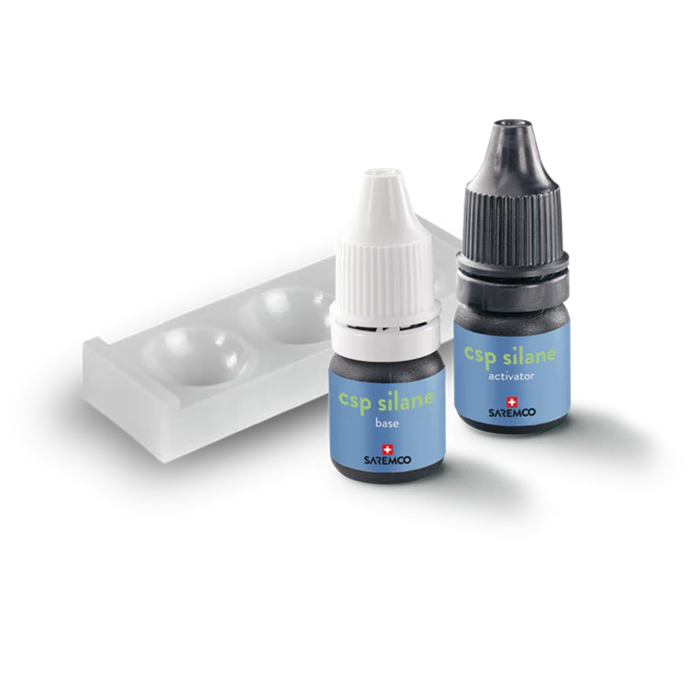 [7480] Kit d'apprêt céramique silane CSP, 
1 x base silane 3 ml, 1 x activateur silane 1,5 ml, accessoires