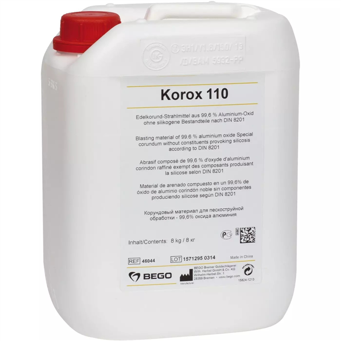 [46044] Matériau de sablage au corindon Korox 110, 8 kg