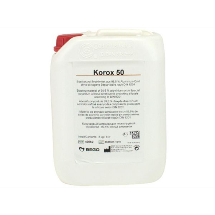 Matériau de sablage au corindon Korox 50, 8 kg
