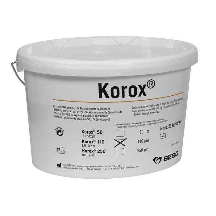 [54299] Matériau de sablage au corindon Korox 110, 20 kg