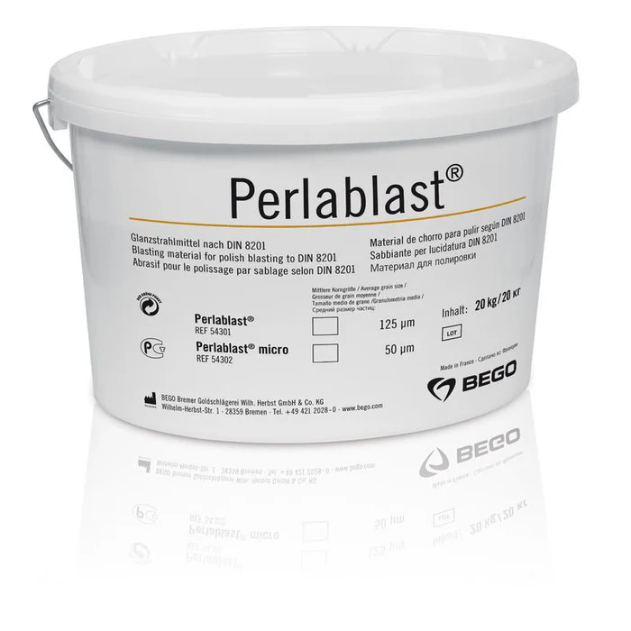 Perlablast micro 50 µm, matériau de sablage pour polissage par projection, 20 kg