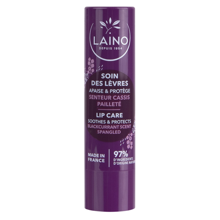 Soin des lèvres pailleté, senteur Cassis