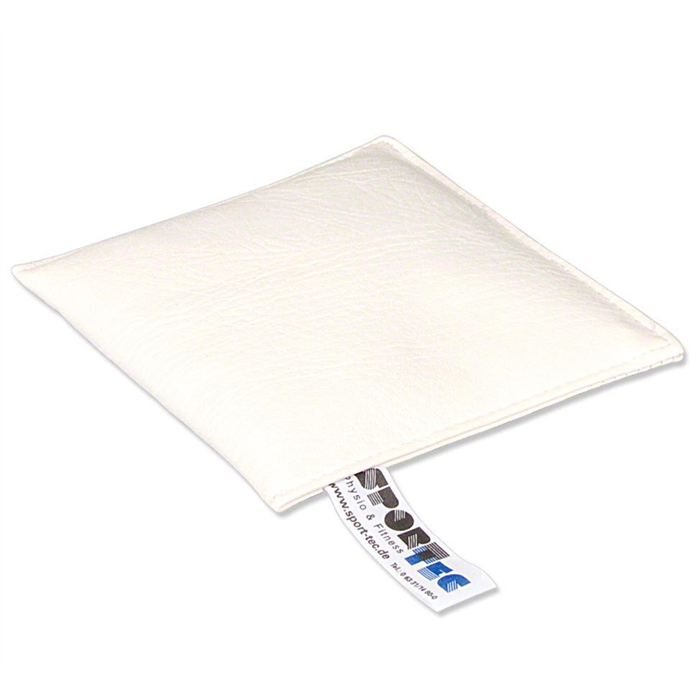 [21722] Sac de sable avec remplissage de sable de quartz, 15x15 cm, 0,5 kg, blanc