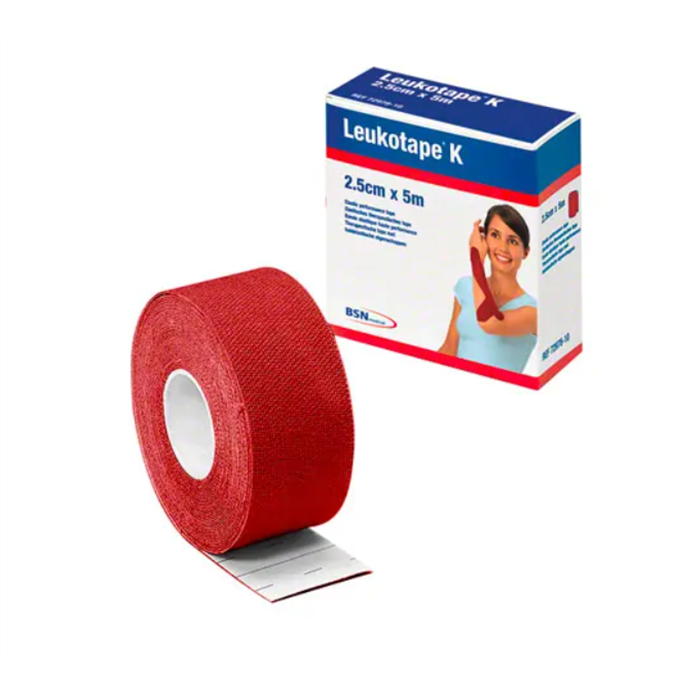 [7297815] Leukotape K 2,5 cm x 5 m, rouge
