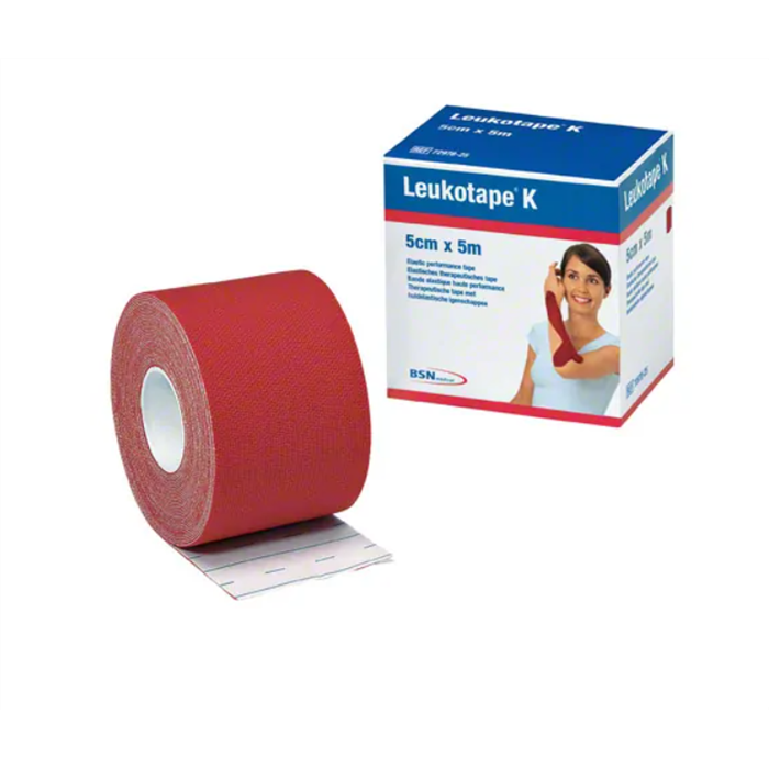[7297816] Leukotape K 5 cm x 5 m, rouge