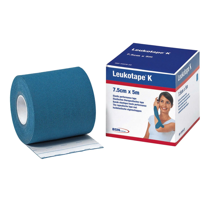 [7297822] Leukotape K 7,5 cm x 5 m, bleu