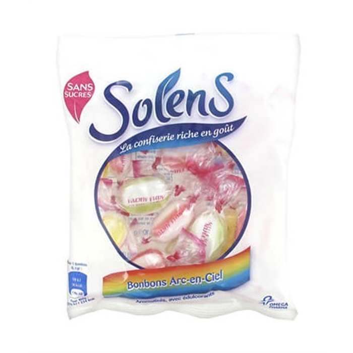 Solens Bonbons Arc-en-Ciel Sans Sucres, 100 g