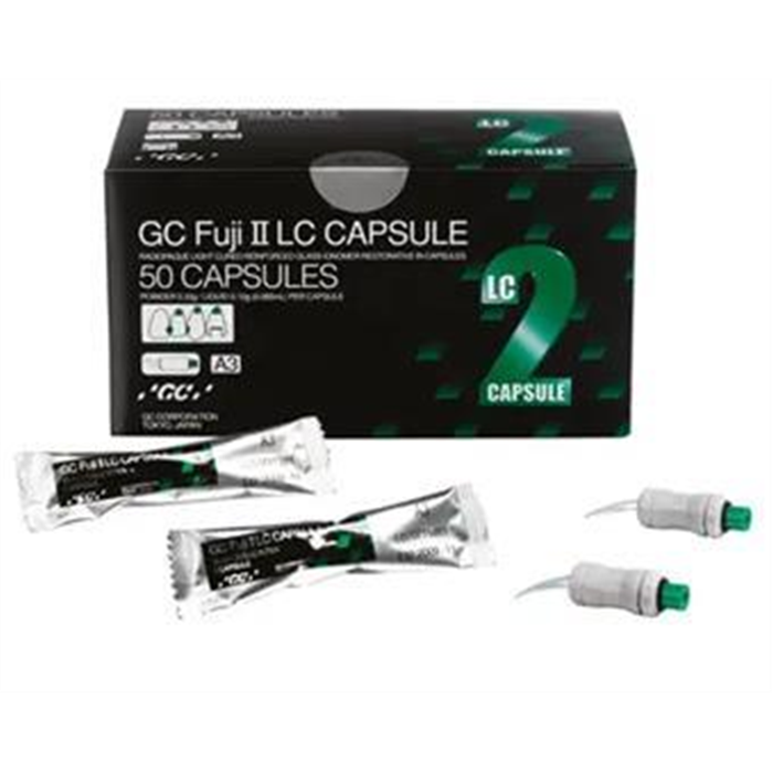 [60097] GC Fuji II LC Capsule Improved, paquet de 50 capsules A3, _x000D_
000140
