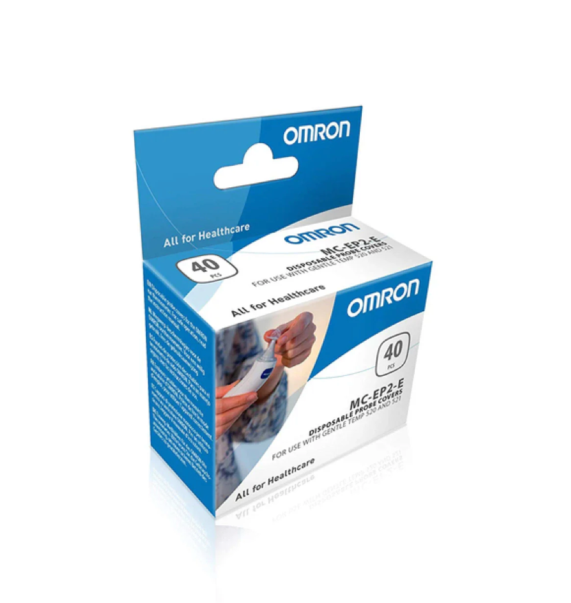 OMRON Housses de protection pour thermomètres médicaux Gentle Temp 520/521, 40 pcs