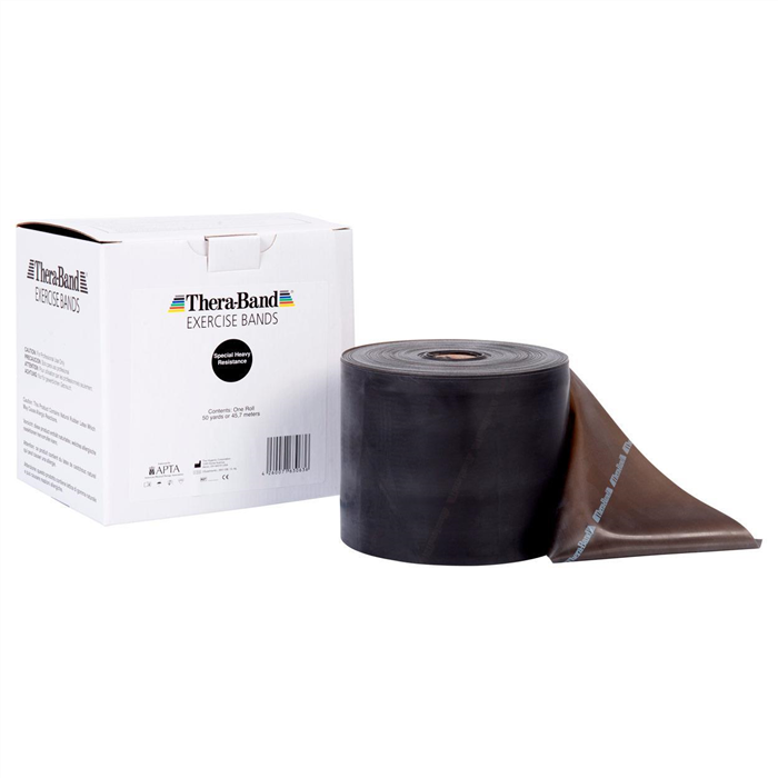 [21018] Thera-Band 45,50 m x 12,8 cm, spécial fort, noir