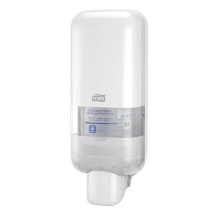 Distributeur de savon et désinfectant Tork blanc S4