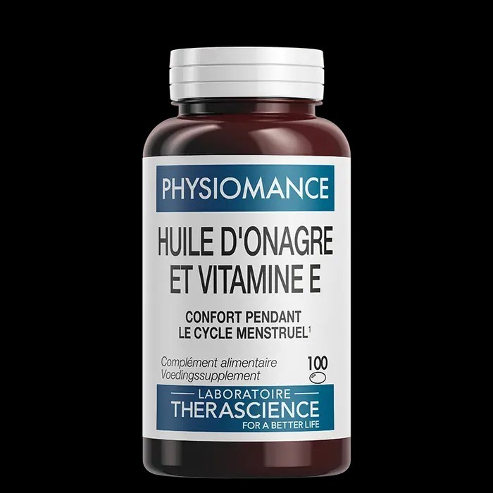 Physiomance Huile d'onagre & Vitamine E, 100 capsules